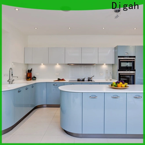 Digah bright prefabricated cupboards in china for kitchen 1