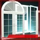 luxury aluminium and glass front doors designs in different color for villas 1