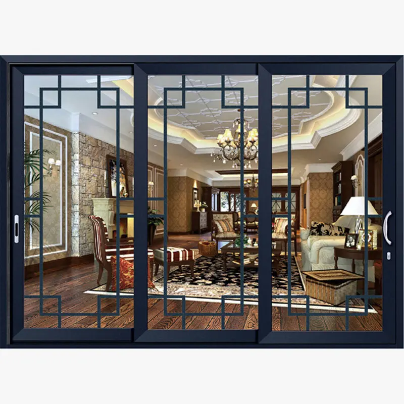 fireproof aluminium door frame swinging factory price for bathroom 1