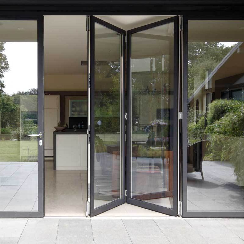 Digah  Latest Design Aluminium Frame Sliding Folding Patio Doors Aluminium Door Series image8