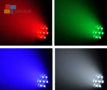7Pcs 40W LED Zoom Moving Head Light 7