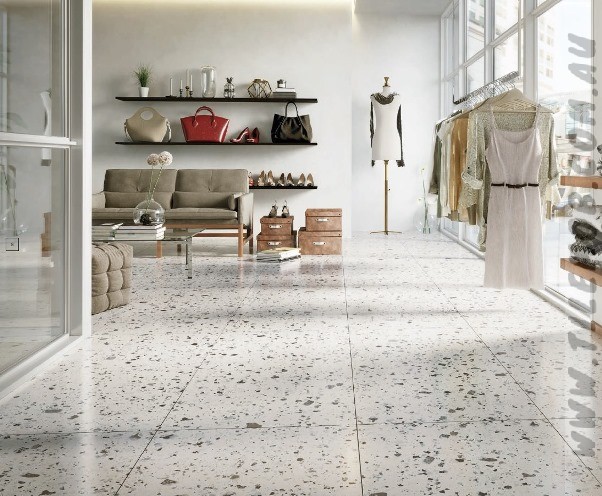 product-Wholesale White Modern Terrazzo Floors Price-AOFEI-img