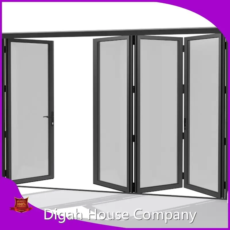 Digah Company Brand Patterned Glass Custom Modern Aluminum Sliding Patio Doors 1