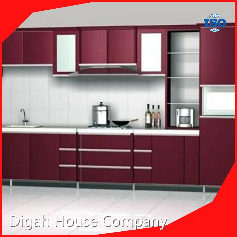 China Customized Colorful Aluminium Kitchen Cabinets China Digah Company Brand 1