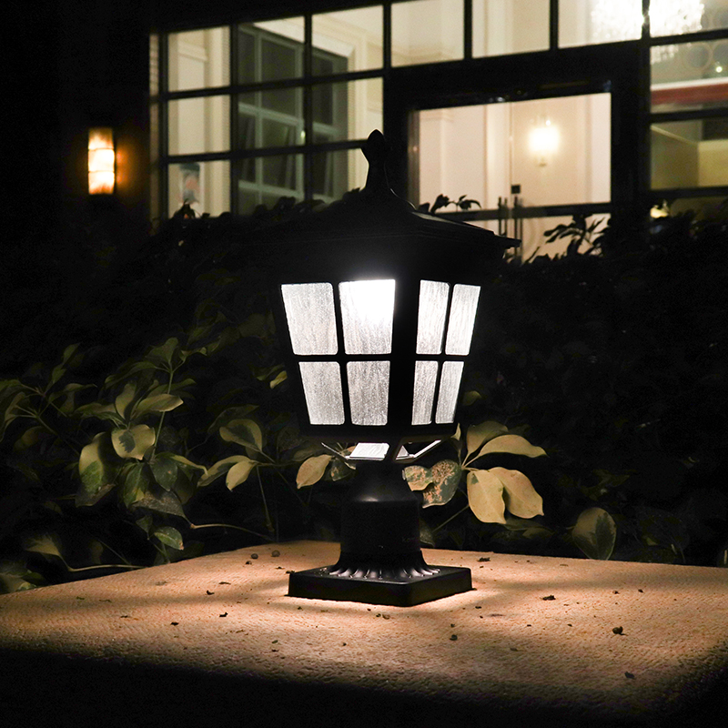 Outdoor Solar Post Light Kemeco ST4311AQ Aluminum Outdoor LED