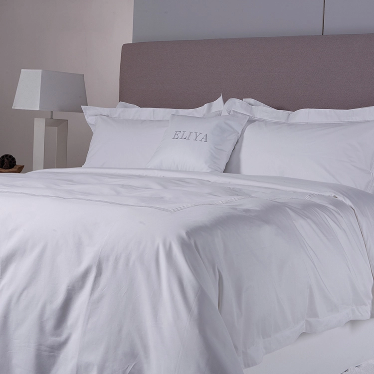 Hotel 100% algodón egipcio Funda de cama Juego de cama Sábana de lino 1