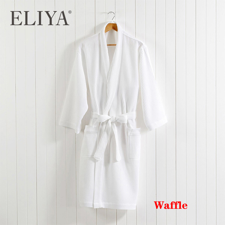 Hilton Cozy Unisex Satin Polyester Toweling Spa Robes And Slippers