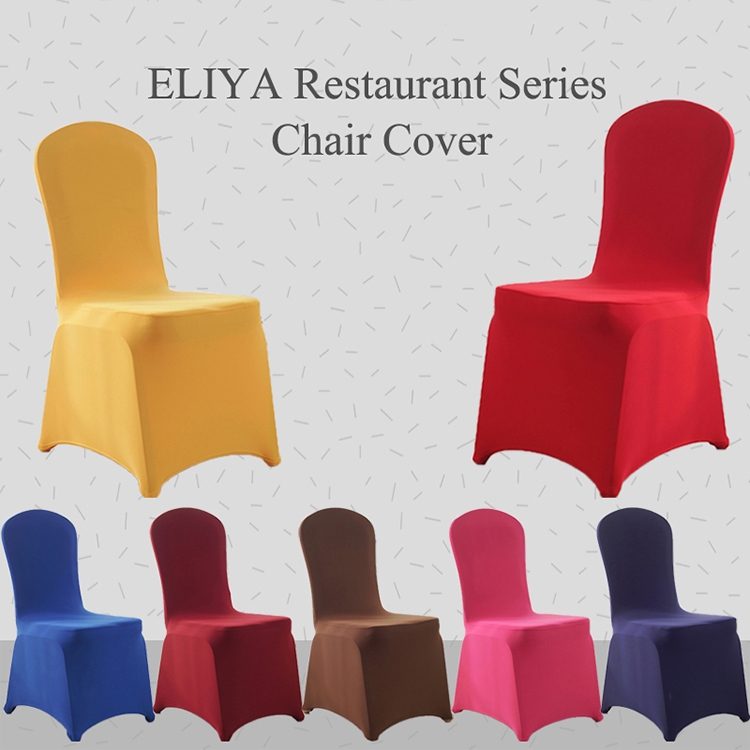 Hotel Banquet Party Decorative Velvet Spandex Dining Chair Covers 7