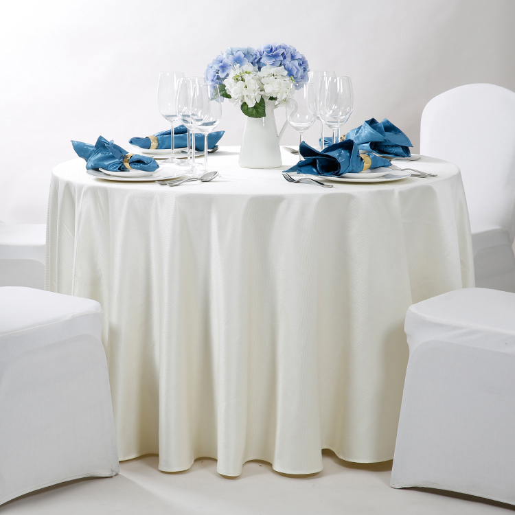 ELIYA Damsable شعار مخصص طبقة مزدوجة من بياضات طاولة الزفاف 7