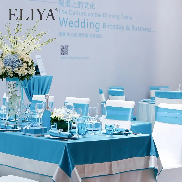 Hotel ELIYA mantelería para banquete de lino 2