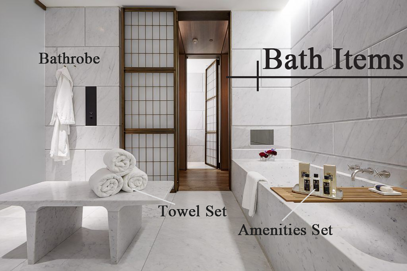 Ensemble de commodités d'hôtel de luxe personnalisé Gel de bain pour salle de bains d'hôtel en gros 7