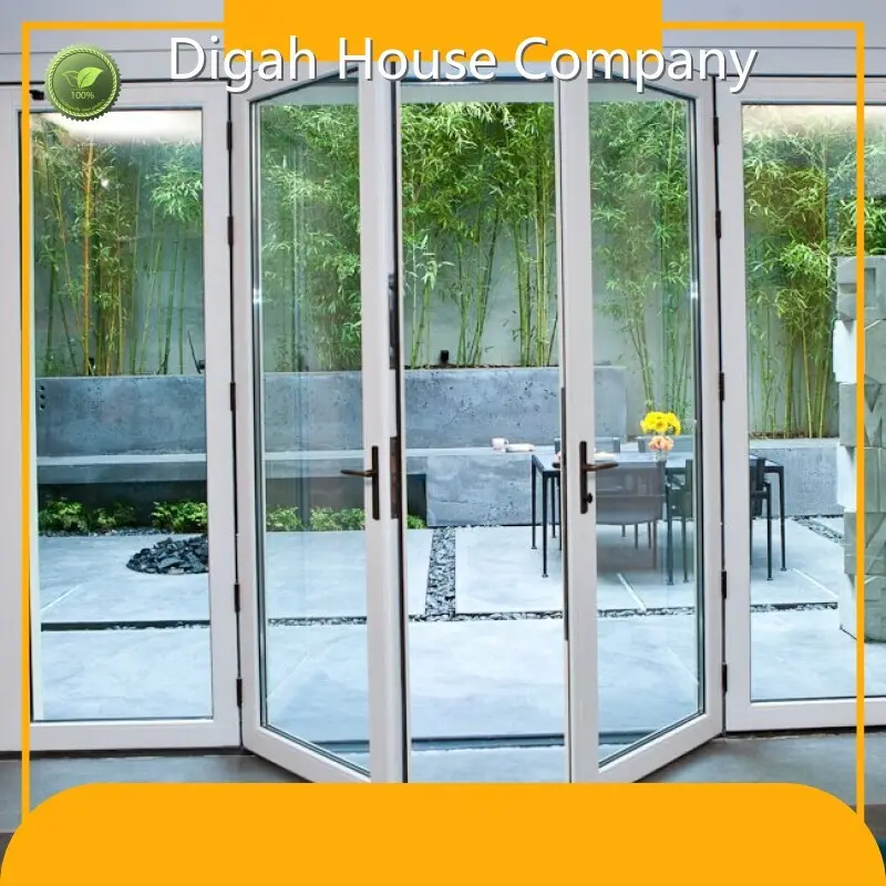 Digah Company Brand Locks Custom Aluminium Frame French Swing Door Locks Factory 1