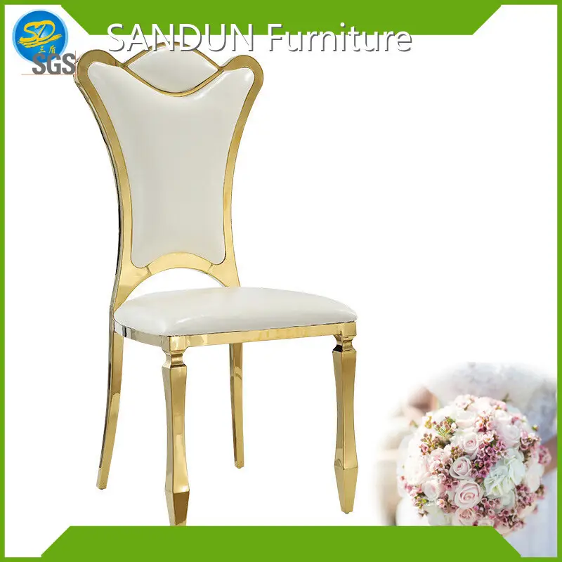 SANDUN Furniture Brand 50 PCS Dining Room Stacking Aluminum Chair 50 PCS Factory 1