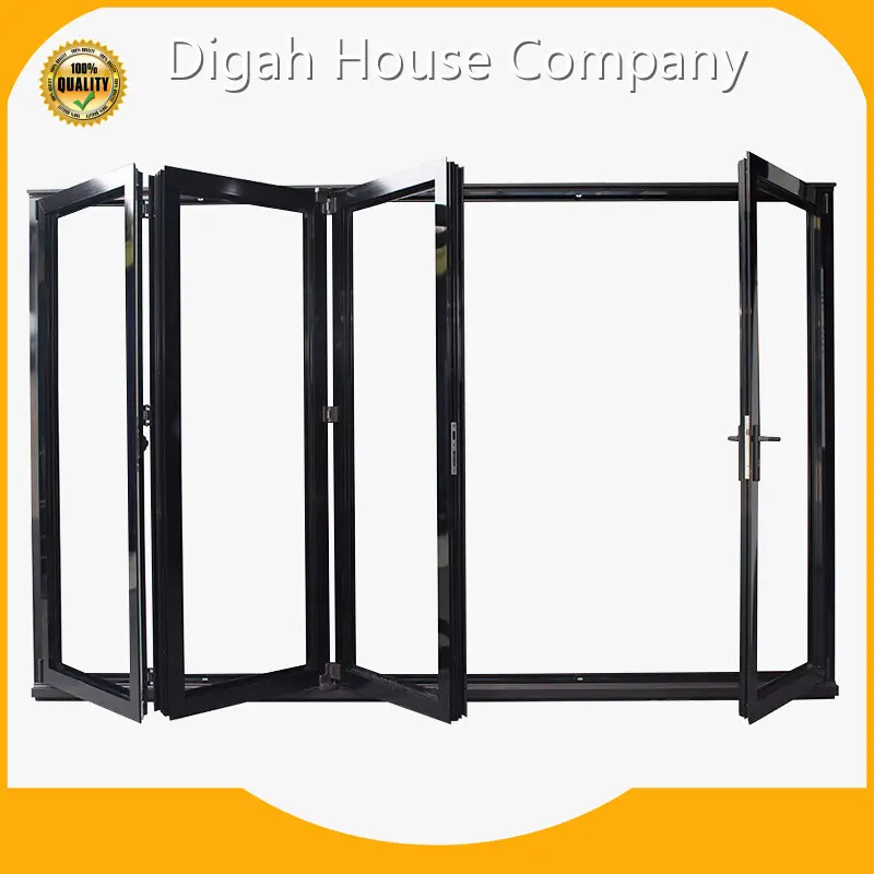 Digah Company Brand Reflective Glass Custom Colorful Aluminium Frame Folding Patio Door Reflective Glass Factory 1