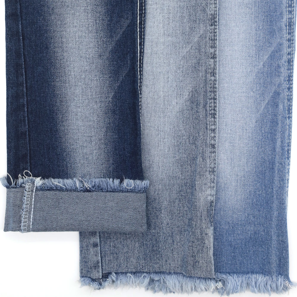9.8oz Stretch Indigo Twill Women Jeans Fabric Manufacture Wholesale 6