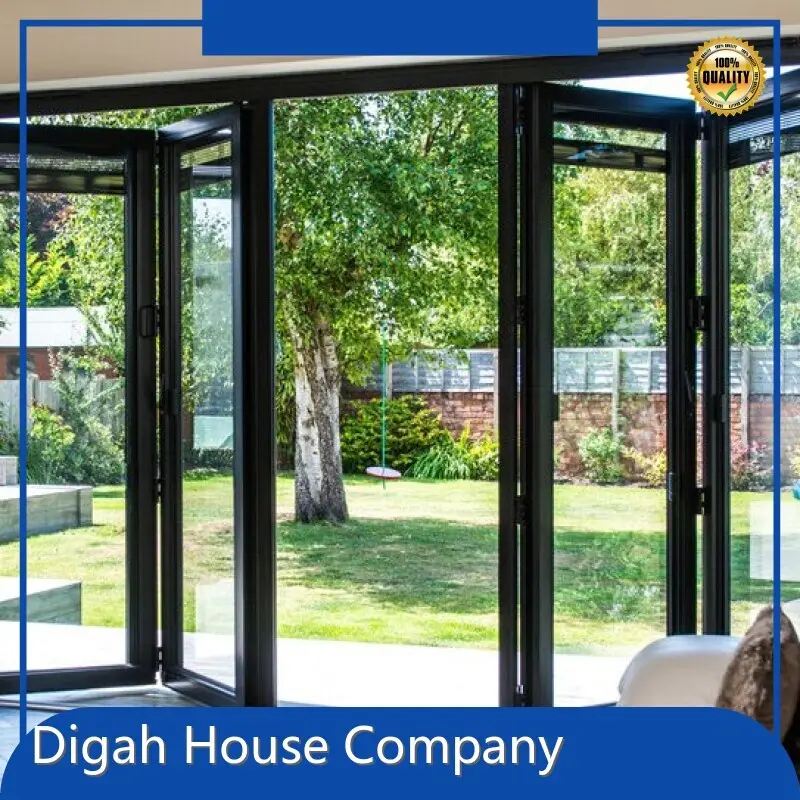 Design Aluminium Frame Sliding Folding Patio Doors China Bulk Buy China Digah Company 1
