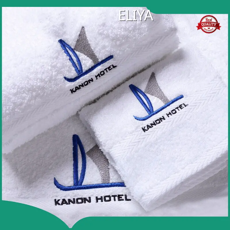 Toallas de baño de algodón blanco personalizadas de marca ELIYA OKEO-TEX 100 1