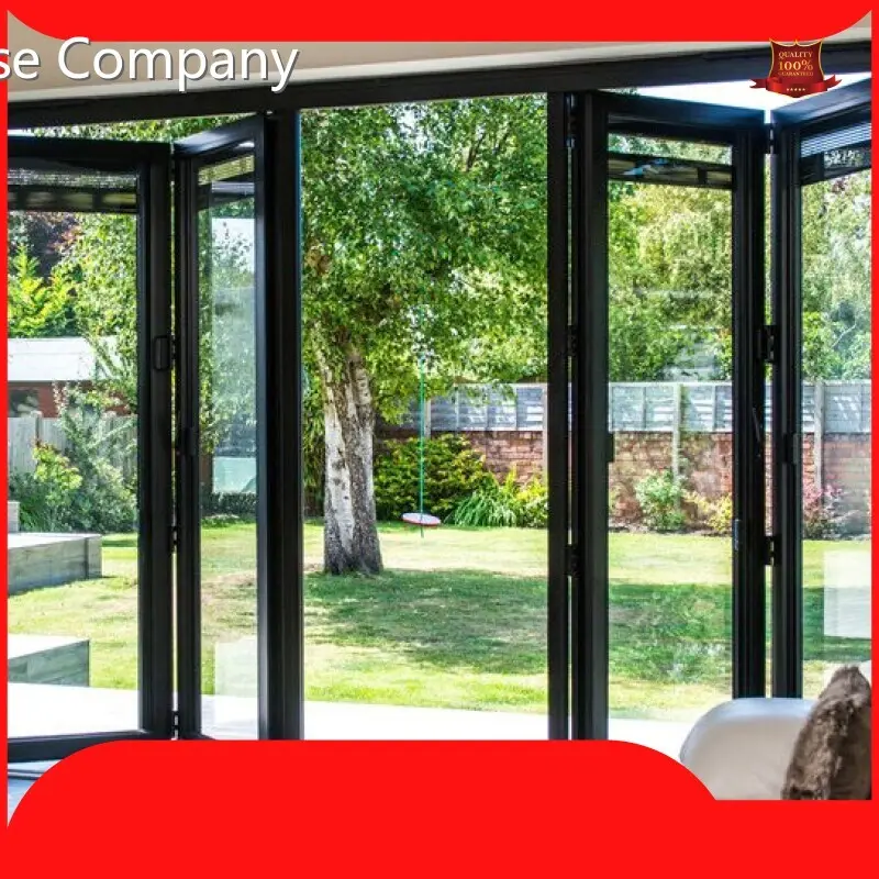 Digah Company Brand White/Black/Silver/Wood Grain/Customize Custom Design Aluminium Frame Sliding Folding Patio Doors 1