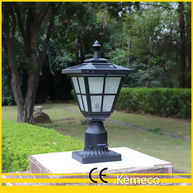 Solar Fence Post Lights 6x6 ST4325Q for Backyard Lighting Kemeco