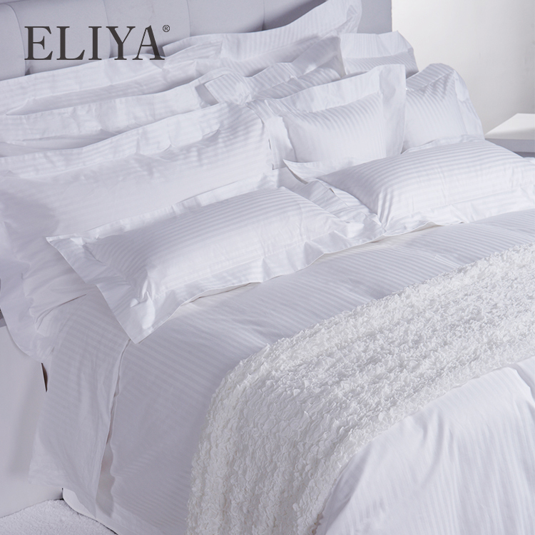 ELIYA 300 Thread Count 3cm Stripe Sheets Luxury Hotel Bed Sheets 5