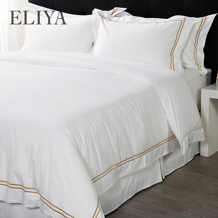 ELIYA Hotel Luxury Border Design Bedding Set Duvet Cover Bed Sheet Wholesale 6