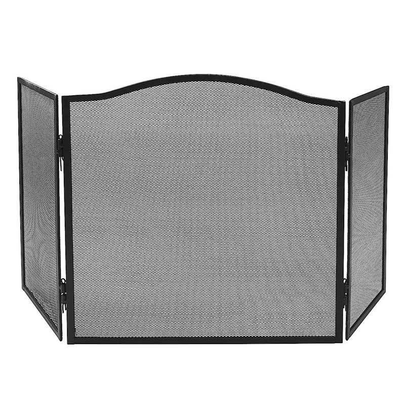 3 Panel Metal Fireplace Fireside Stand Screen Cover Guard Fireplace Screen For Flame Prevention 1