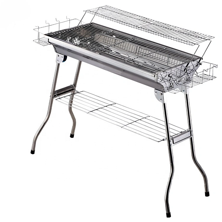 Factory price cheapest Foldable Outdoor BBQ Portable Stainless Steel Barbecue Grill 1