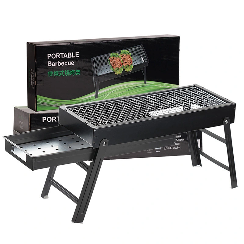 Factory Wholesale cheapest price outdoor Portable BBQ backyard Camping Folding Charcoal Grill 1