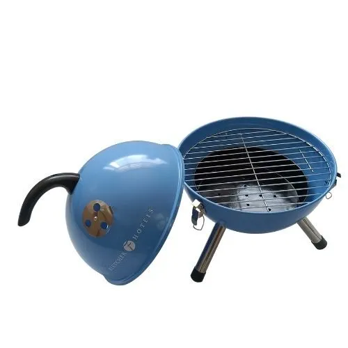 Factory Hot Selling Portable Football Shape Charcoal Grill 12 inch 14 inch Charcoal Barbecue Grill 1