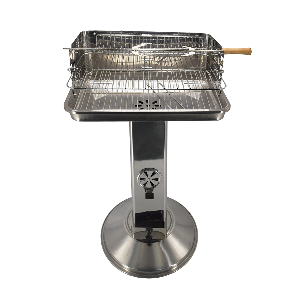 Supplier Cheapest Price Rectangle Stainless Steel Patio Garden Barbecue Grill Outdoor BBQ Use 1