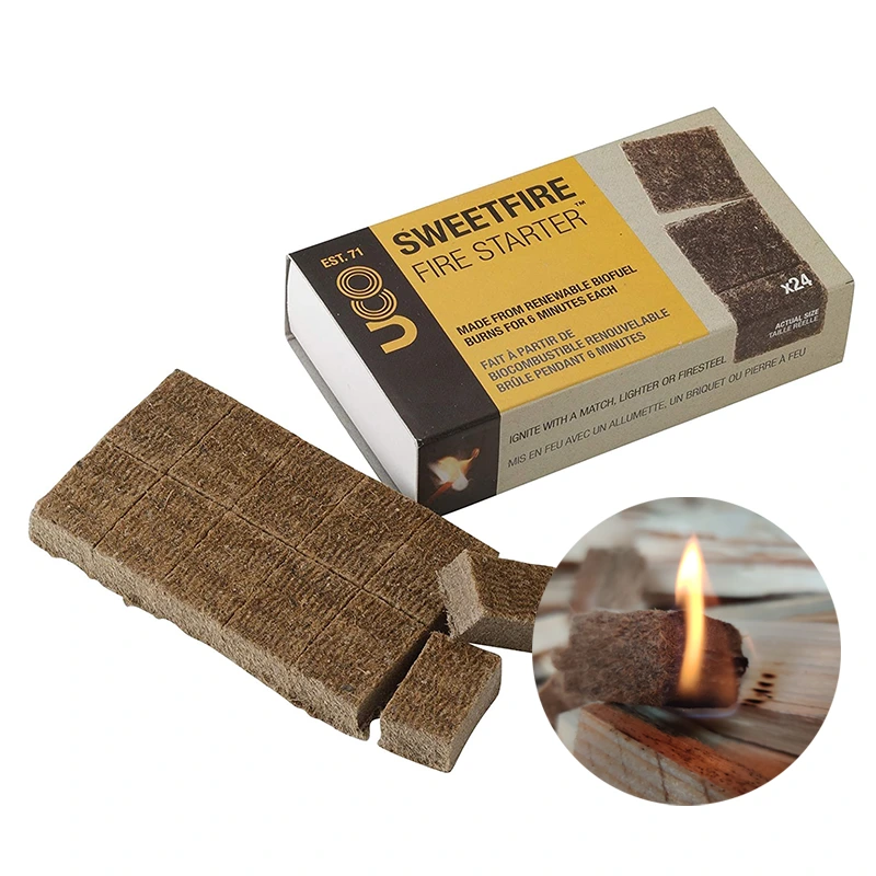 High Quality Quick Long Burning Time Wood paraffin Wax Fire Starter Cube 1