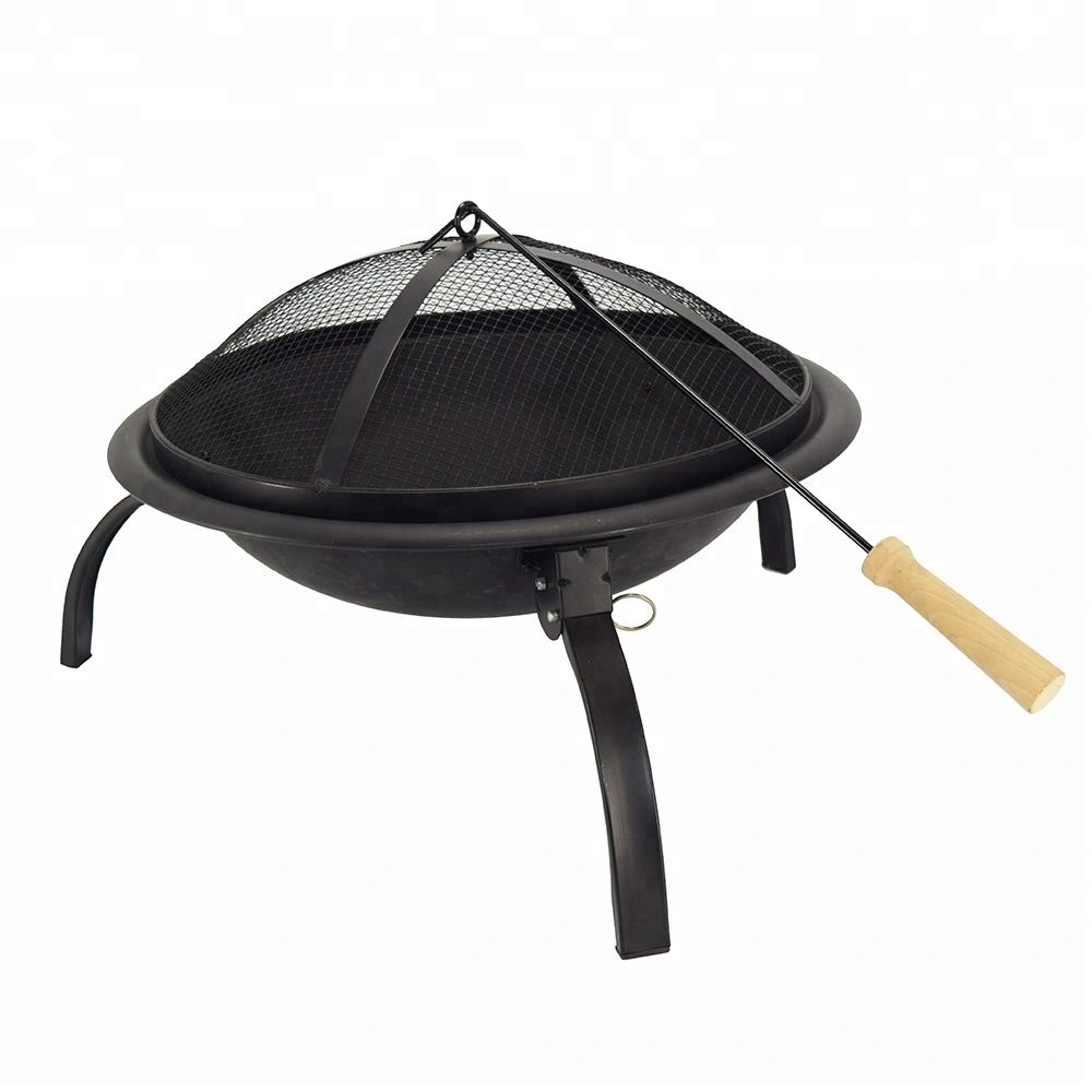 Factory price 21.5inch portable folding cast iron backyard fire pit 1