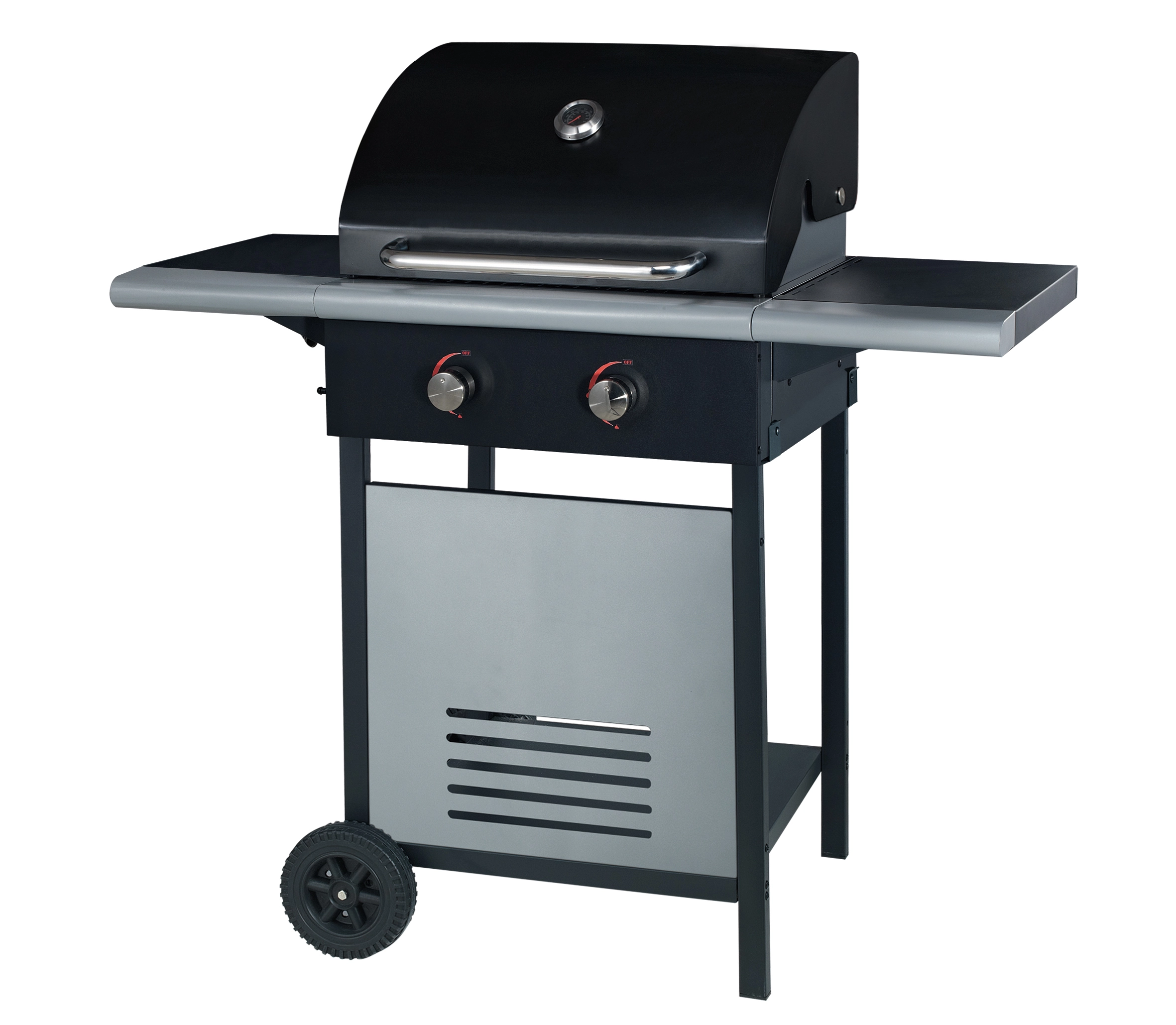 Commercial restaurant capable trolley gas barbecue grill Bar-B-Q 1