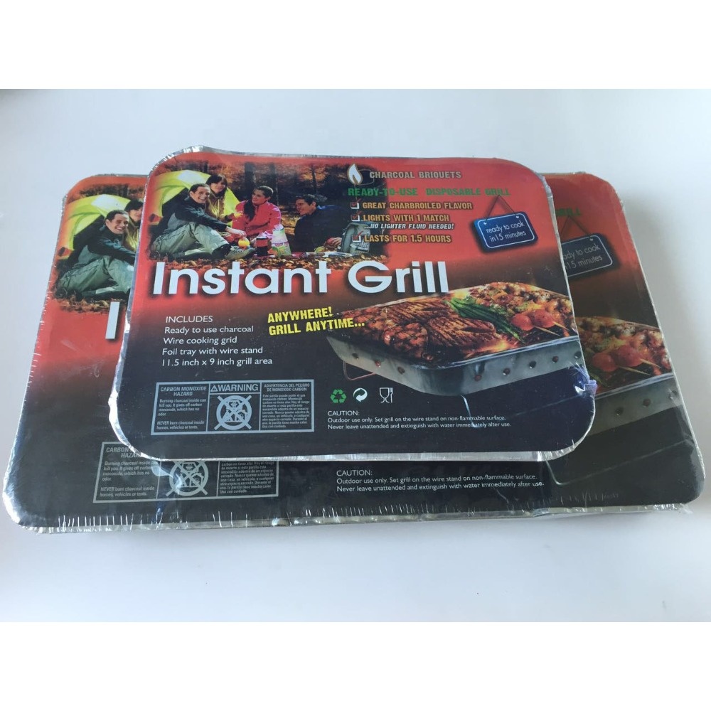 Easy Carry one time use outdoor aluminum foil grill pan disposable