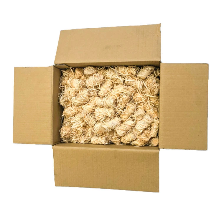 Wholesale Paraffin Wax Wooden Wool Roll BBQ Fire Starter Sawdust Fire Lighter For Camping 1