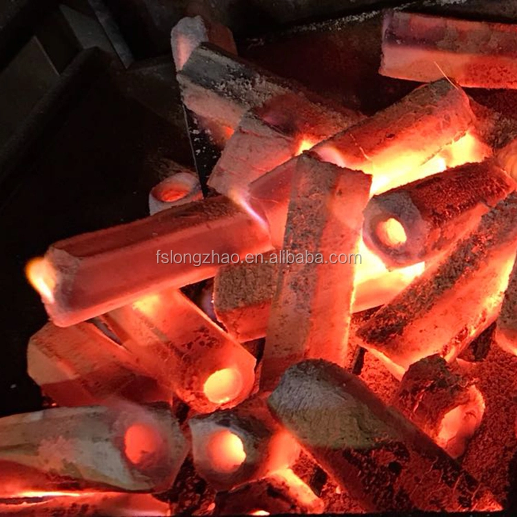 High fixed carbon sawdust briquette charcoal 1