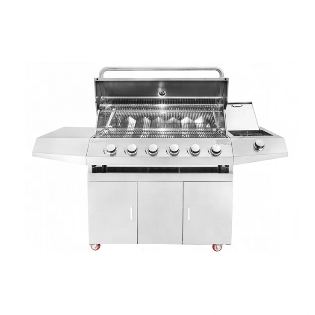 6+1 Burners Butane BBQ Smokeless Gas Barbecue Outdoors Grill 1