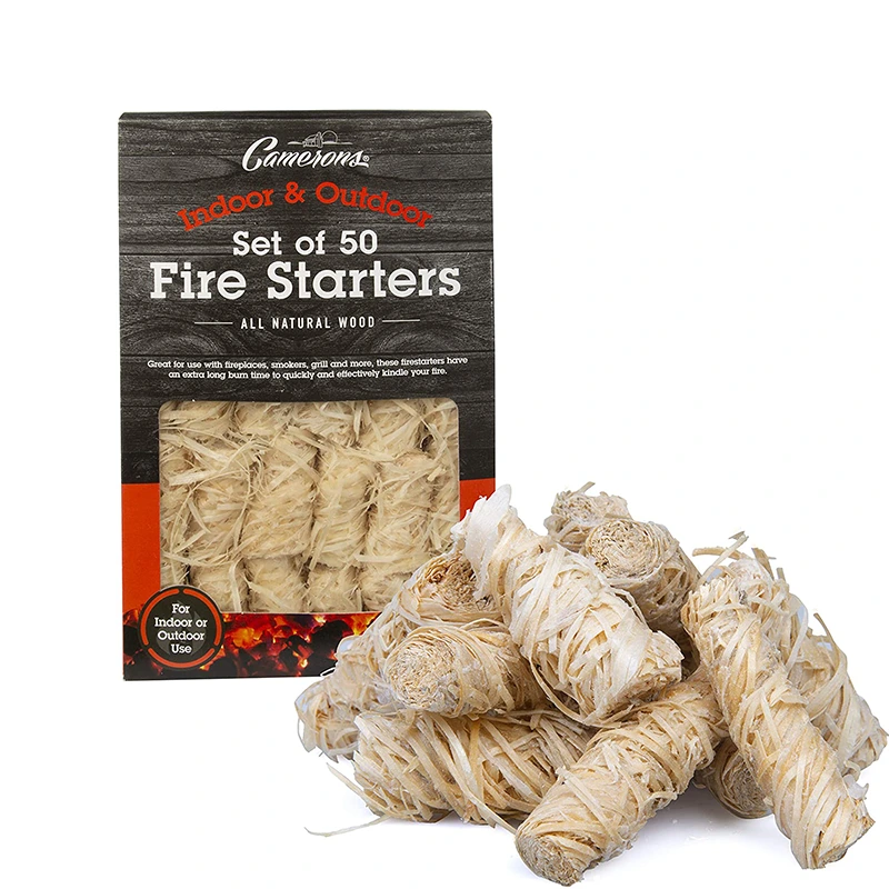 Low MOQ Long Time Odourless Paraffin Wax Wood Rool Fire Starter Sawdust Fire Lighter For BBQ 1