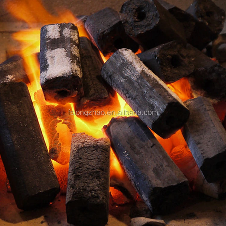 Factory price quadrangle barbecue sawdust charcoal for sale 1
