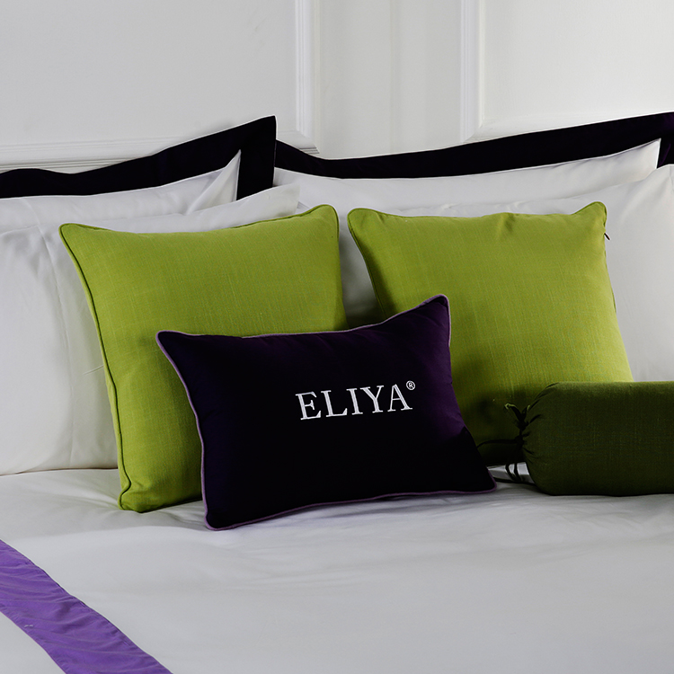 China Factory Designer Luxury Bedding Set Color Border Duvet Case Pillow Case Set 9