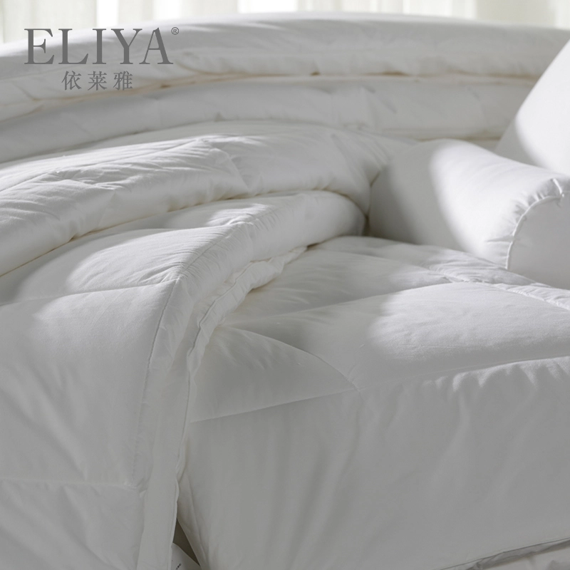 Suministro del fabricante Dormitorio del hotel Edredón de relleno blanco Edredón acolchado de algodón 100% 1