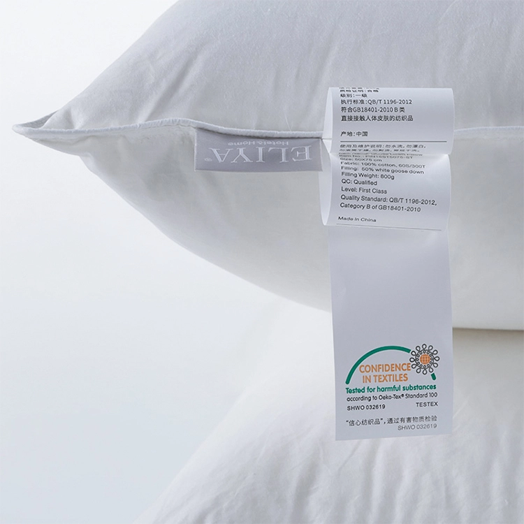 Custom High Quality Hotel Bedroom Pillows Microfiber Filling Pillows 1