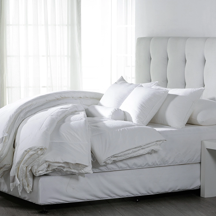 ELIYA Supply Hotel Luxury 100% Cotton White Filling Duvet Quilted Duvet Set 1