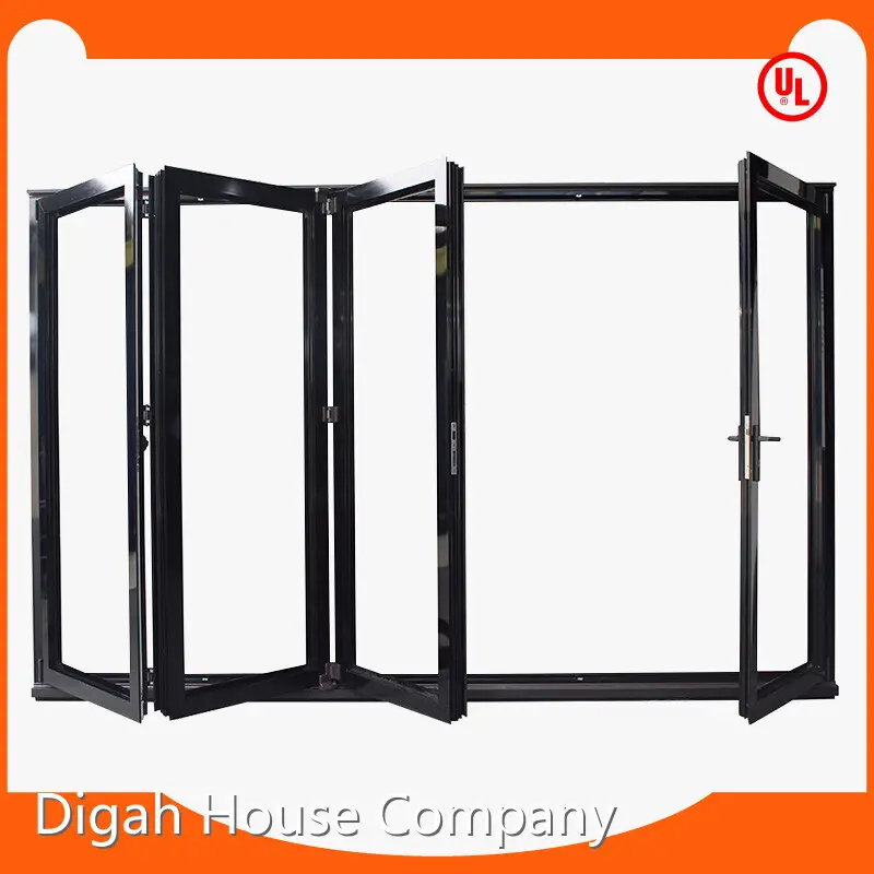 Digah Company Brand Aluminium Frame and Tempered Glass Custom Colorful Aluminium Frame Folding Patio Door Aluminium Frame and Tempered... 1