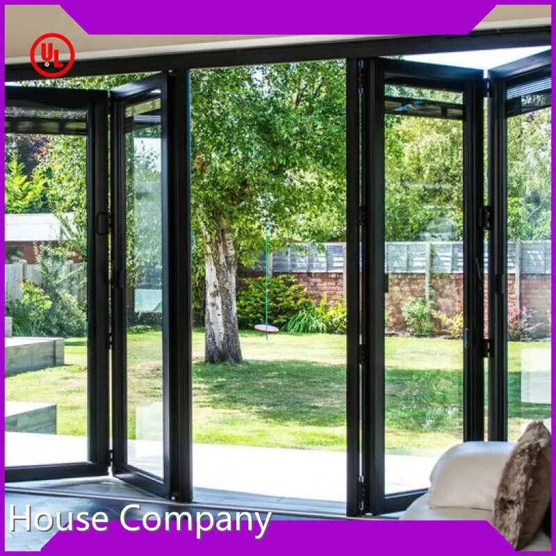 Aluminium Frame and Tempered Glass Design Aluminium Frame Sliding Folding Patio Doors Digah Company Manufacture 1