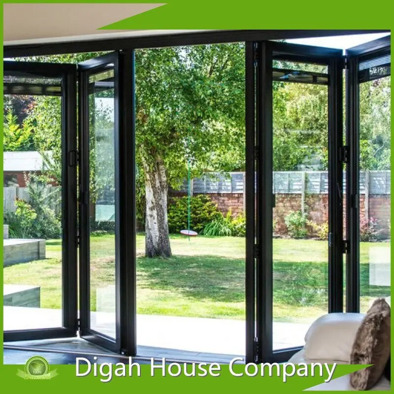 1.0mm-2.0mm Digah Company Brand Design Aluminium Frame Sliding Folding Patio Doors Supplier 1