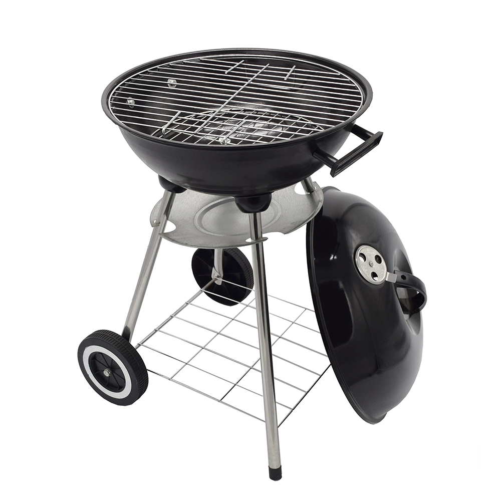 Factory Price 18 Inch Apple Kettle BBQ Grill Portable Charcoal Grill with Trolly 1