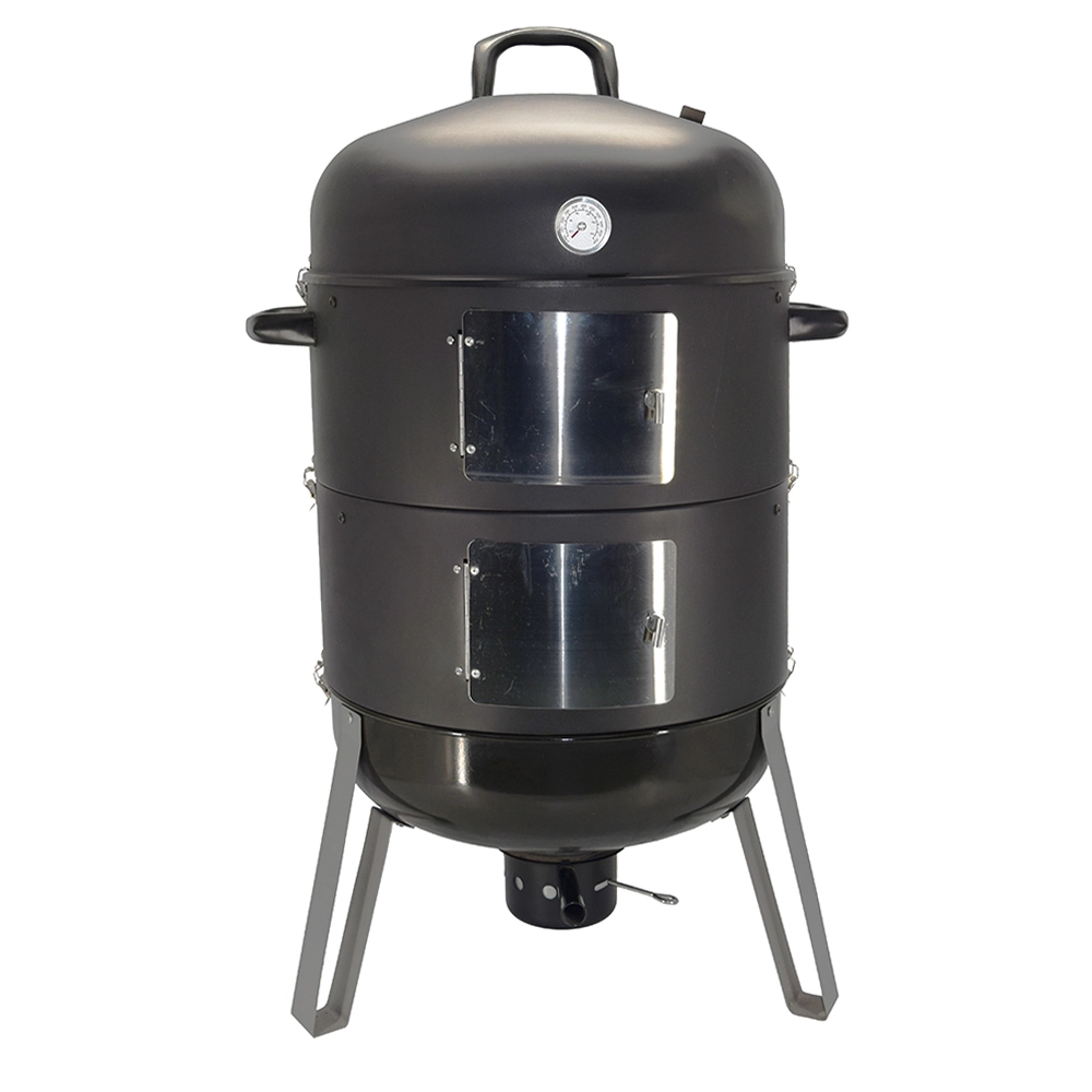 cheapest factory price 3 in 1 vertical smoker grill 3 layers 20 inch BBQ grill for outdoor 1