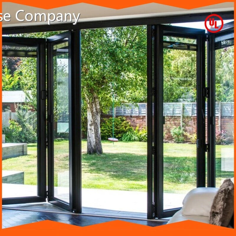 Design Aluminium Frame Sliding Folding Patio Doors 1.Single Or Double As Requirement. 2. Types:tempered Glass Digah Company 1