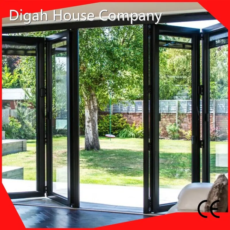 Custom DGD004 Design Aluminium Frame Sliding Folding Patio Doors DGD004 Digah Company 1